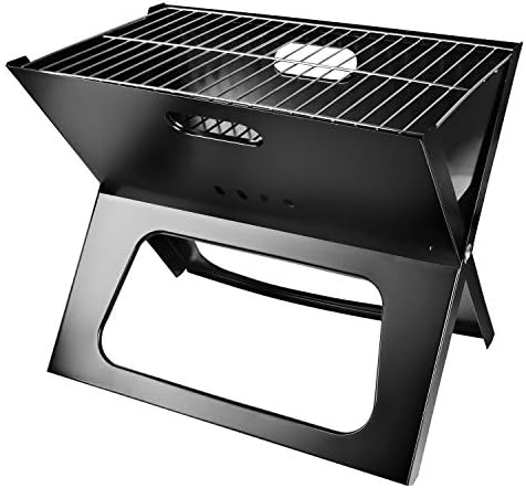 Portable Charcoal Grill, Moclever Space-saving & Foldable BBQ Barbecue Grill, Large Grilling Surface and Capacity Grill for Camping, Travel, Garden, Outdoor - Image 4