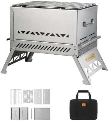 Naturehike 2-in-1 Stove & Grill, Foldable, IGT Table Compatible by Naturehike