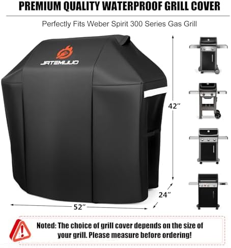 QuliMetal 52 Inch BBQ Grill Cover for Weber Spirit 2,2-4 Burners Gas Gril - Image 2