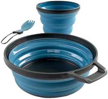 GSI Outdoors Escape Table Set, 1 Person, Camp Dishes, Blue by GSIOutdoors