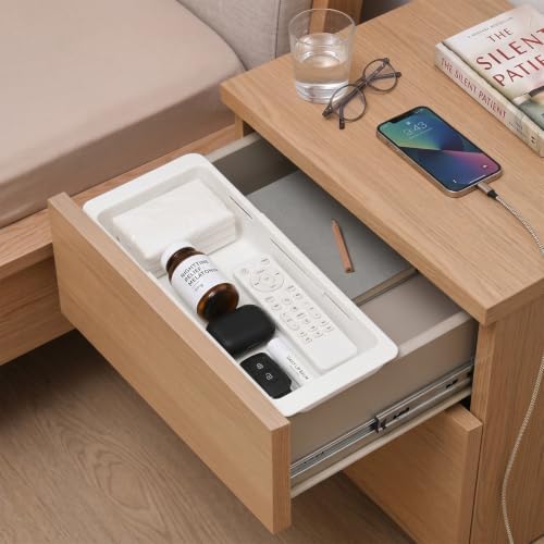 Deep Drawer Organizer, Adjustable Drawer Organizer, Suitable for Kitchens, Cosmetics, Daily Necessities, Barbecue Tools, Durable Plastic Material, Sliding Design, Convenient Storage. (Small* 2) - Image 2