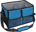 Large Grill Caddy Bag with Paper Towel Holder for Outdoor Grills, Blue by Amerbro