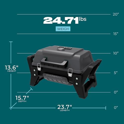 Charbroil Grill2Go X200 Portable Gas Grill, Dark Grey - 25409200 - Image 5