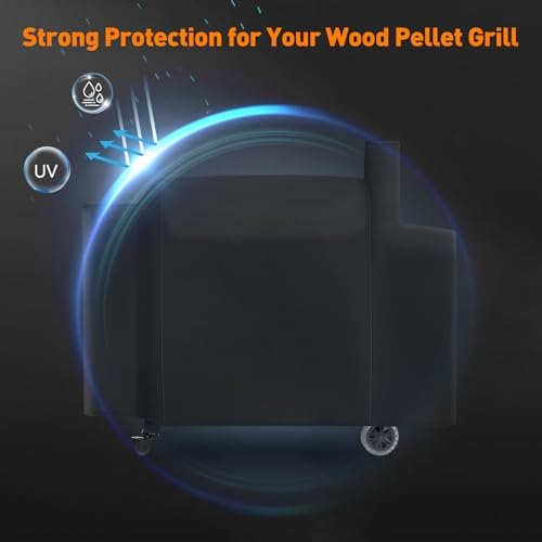 Heavy-Duty Grill Cover Compatible with Pit Boss 1100 Pro Series 1260 Triple-Function Combo Grill PB1100PSC2, PB1100PSC1, Sportsman 1230, Competition 1230CS1, Navigator 1230G Wood Pellet Grill - Image 4