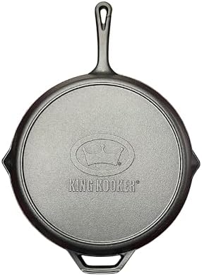 King Kooker 20-inch Oversized Seasoned Cast Iron Skillet Heavy Duty Pan Ideal for Gas Grill, Oven, Campfire Use - Image 5