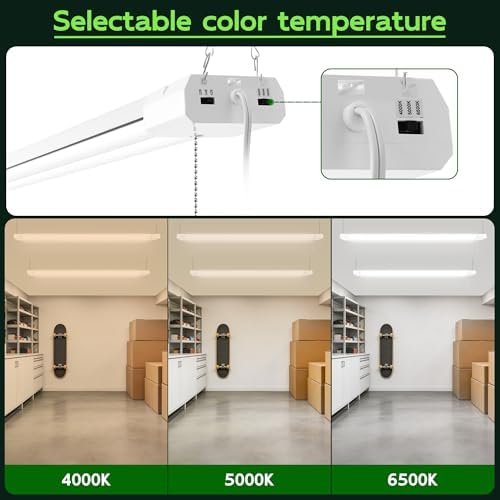 Hlite LED Shop Lights 4FT with Reflector,5500LM,3 Power Level&3CCT,2 Pack - Image 3