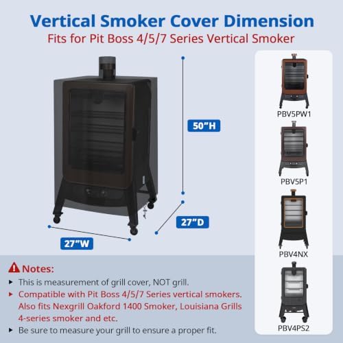 SunPatio 73550 Vertical Smoker Cover for Pit Boss 4/5/7 Series, Waterproof - Image 2