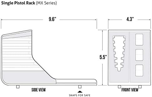 VAULTEK Modular Pistol Rack Protective Handgun Storage - Image 5