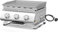 Electactic 3-Burner Stainless Steel 2-in-1 Tabletop Grill and Griddle Combo, 24,000 BTU Portable Flat Top Propane Gas Grill for Commercial BBQ, Outdoor Cooking, Camping, Tailgates & Backyard by Electactic