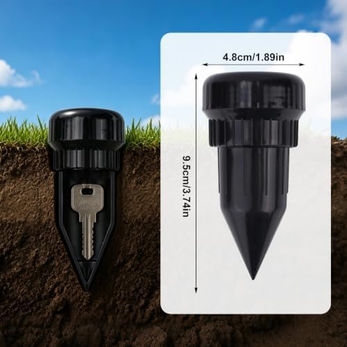 Realistic Sprinkler Head Key Hider, Outside Hide a Key Storage, M - Image 2