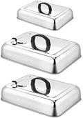 Leonyo Stainless Steel Griddle Basting Cover Dome with Vent, 3 Pack by Leonyo