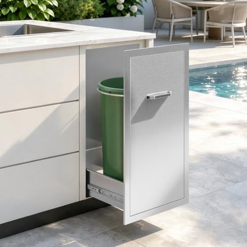 SPECRAFT 14 in Stainless Steel Outdoor Kitchen Trash & Tank Cabinet - Image 2
