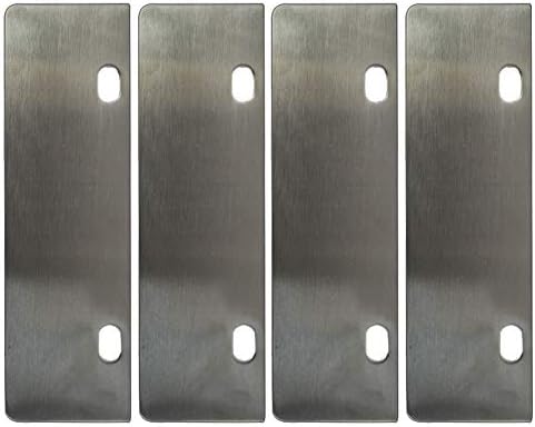 LRui Stainless Steel Grill Scraper 6" Replacement Blade Pack of 4 Heavy Duty Outdoor BBQ Grill Cleaning Tools & Accessories by RLRUI