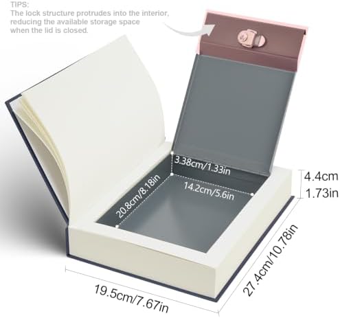 Decorative Book Safe with Key Lock - Image 4
