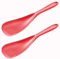Vovoly Cooking Spoons, Nonstick Silicone Spatula Spoon, 2 pcs, Red, 12,6" by VOVOLY