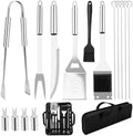 Grill Utensils Set,15 Pcs Stainless Steel BBQ Accessories Set by Unknown