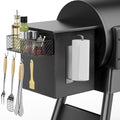 Ormeli 1 Pack Magnetic Storage Bin for Traeger with Paper Towel Holder by Ormeli