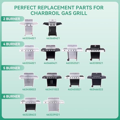 463448021 Grill Replacement Parts Kit for Charbroil Performance 5 Burner - Image 2