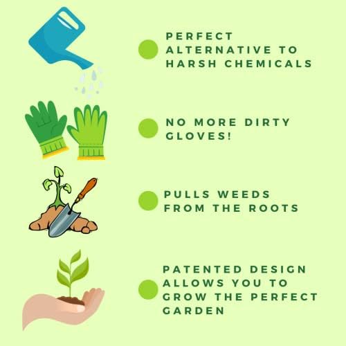 Lawn Jaws The Original Sharktooth Weed Puller Remover & Gardening Tool Weeder (3 Pack)-Pull from The Root Easily! Ergonomic Handheld Weeding Tool for Spring Summer Cleaning, for All Ages & Abilities - Image 2