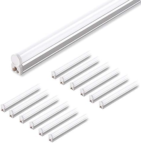 Barrina LED T5 Shop Light, 4FT, 2200lm, 6500K, 20W, Linkable, 12 Packs by Barrina
