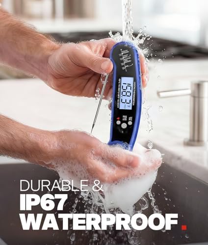 Meat Thermometer Digital, Food Thermometer for Cooking, Blue - Image 4