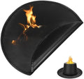 Round Black Silicone Grill Mat 13.98 X 13.98 X 0.12 in by Parliky
