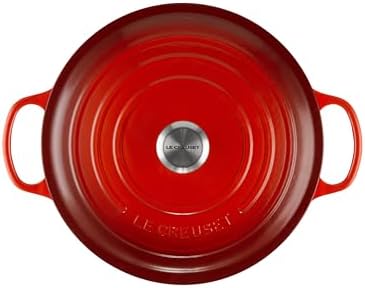 Le Creuset Enameled Cast Iron Round Dutch Oven, 9 qt., Cerise - Image 2