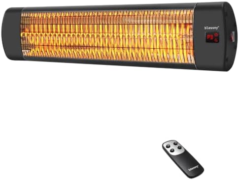 blessny 1500W Wall Mounted Electric Heater for Outdoor Patio & Garage by blessny