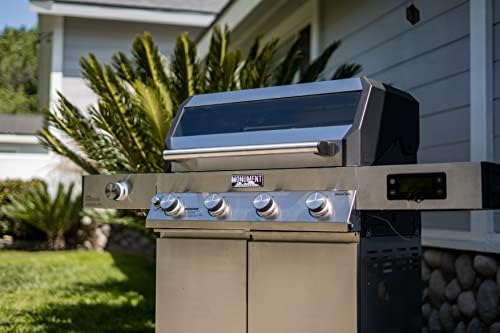 Monument Grills Denali Series, 4-Burner Liquid Propane Gas Smart bbq Grill Denali 425 with Stainless Steel Rotisserie Kit(2 Items) - Image 2