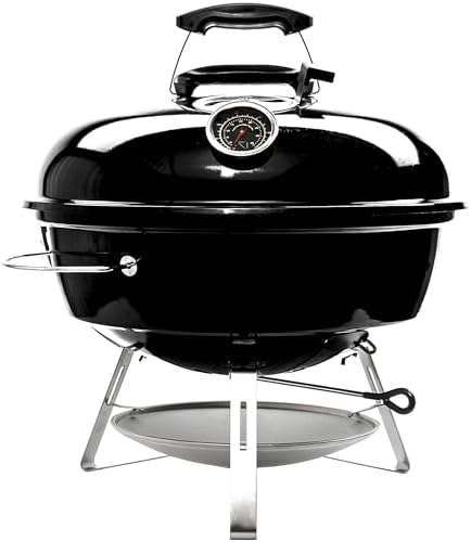 SnS Grills Home 'N Roam 18" Kettle Grill with Patented Slow 'N Sear Charcoal Basket & EasySpin Grate, Portable Charcoal BBQ for Smoking, Grilling & Tailgating by HomeoftheSlowNSear