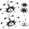 TANBABY 2 Pack Plug-in Garage Lights, 8+1 Deformable Ceiling Light, 50000LM by TANBABY