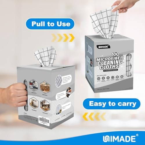 UNIMADE Microfiber Cleaning Cloths, 100 Sheets Kitchen Towels & Dish Cloths - Image 7