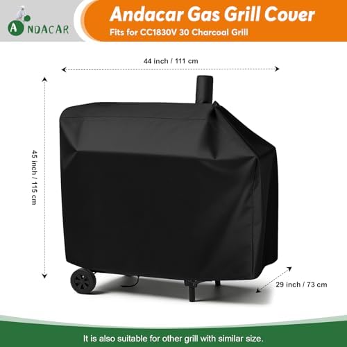 Grill Cover 44" for Royal Gourmet CC1830V 30 Charcoal Grill - Image 3