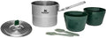 Stanley Adventure Stainless Steel Camping Cooking Set for Two 1.0L / 1.1 QT with Bowls and Sporks - 6 Piece Camp Cook Set - Stainless Steel Pot with Lid - Cookware for Backpacking and Camping by Unknown