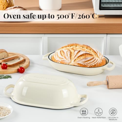 5-Quart Oval Dutch Oven for Bread Baking - Image 4