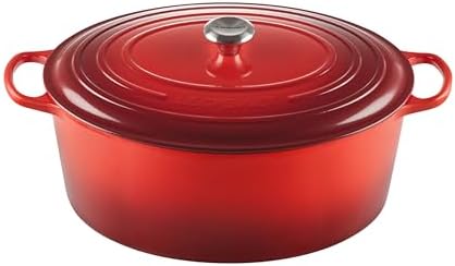 Le Creuset Enameled Cast Iron Oval Dutch Oven, 15.5 qt., Cerise by Unknown