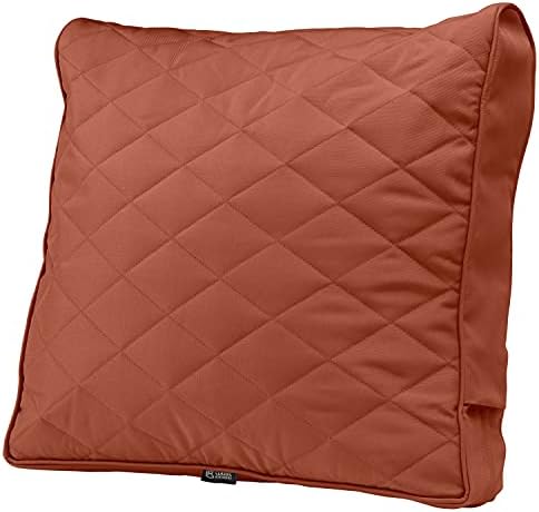 Classic Accessories Montlake FadeSafe FadeSafe Patio Chair/Loveseat Back Quilted Cushion, 21 x 20 x 4 Inch, Spice by ClassicAccessories