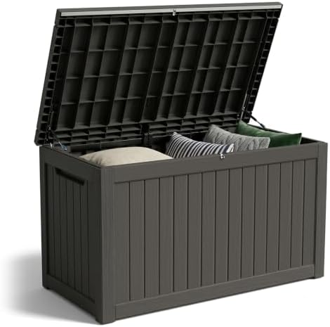 Outdoor Storage Box,270 Gallon Waterproof Deck Box [Upgraded 3.0] by GraceYourYard