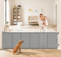 EZIGO 100 Inch Retractable Baby Gates Extra Wide Reinforced Baby Dog Gate by EZIGO