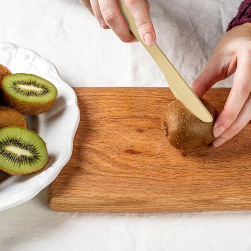 ECOLipak 300 Count Disposable Compostable Bamboo Knives for Party, Dinner - Image 5