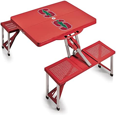 PICNIC TIME NCAA North Carolina Tar Heels Folding Picnic Table - Camping Table - Outdoor Table with Umbrella Hole by PicnicTimeFamilyofBrands