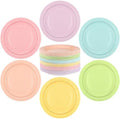 Breroa 144 Pcs Pastel Paper Plates 7 Inch Bulk Pastel Plates Disposable by Breroa
