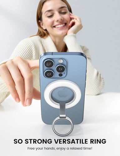 Lamicall Magnetic Phone Ring Grip Stand, Stable Dual-Hinge for MagSafe - Image 2