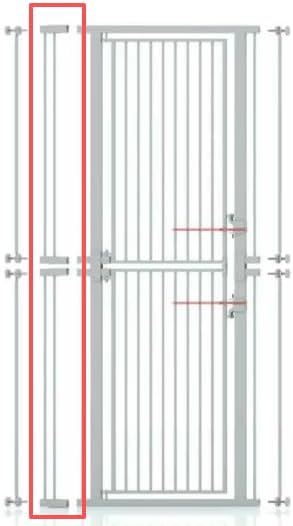 Extra Tall Cat Gate,Wide Pet gate for Doorway Pet Gate with Cat Doors NO Drilling Pressure Mount Kit for Cats and Dogs Indoor Doorways liveing Room Bedroom (White, H7-7+14+28+28-W) by PamperYourPet