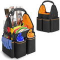 HODRANT Grill Utensil Storage Bag with Divider & Boards & Pockets & Handle by HODRANT