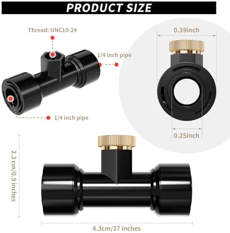 Misting Nozzles Kit Include 24 Pcs Misting nozzle 20 Pcs Misting 4 Pcs Plug nozzle tees for Outdoor Spray Cooling System (48 Pieces) - Image 3
