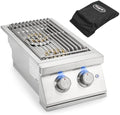 Hygrill 24,000BTU Liquid Propane Double Side Burner, Built In Burners by Stanbroil