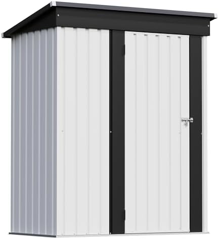 Patiowell 5x3 FT Outdoor Storage Shed, White - Image 2