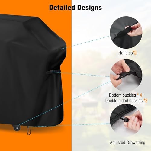 Customized Dust Barbecue Covers for Outdoor Grill BBQ, Waterproof Protective Cover for Grill Dining Cart/Outdoor Pizza Oven/Outdoor Grill - Image 3