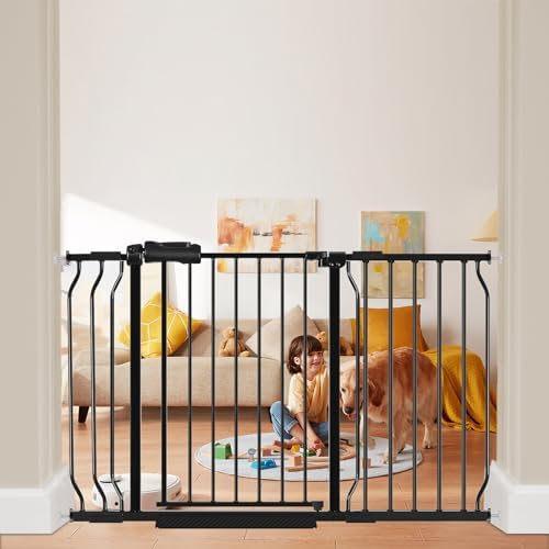48 to 53 Inch Extra Wide Baby Gate for Doorway Stairs by HOOOEN